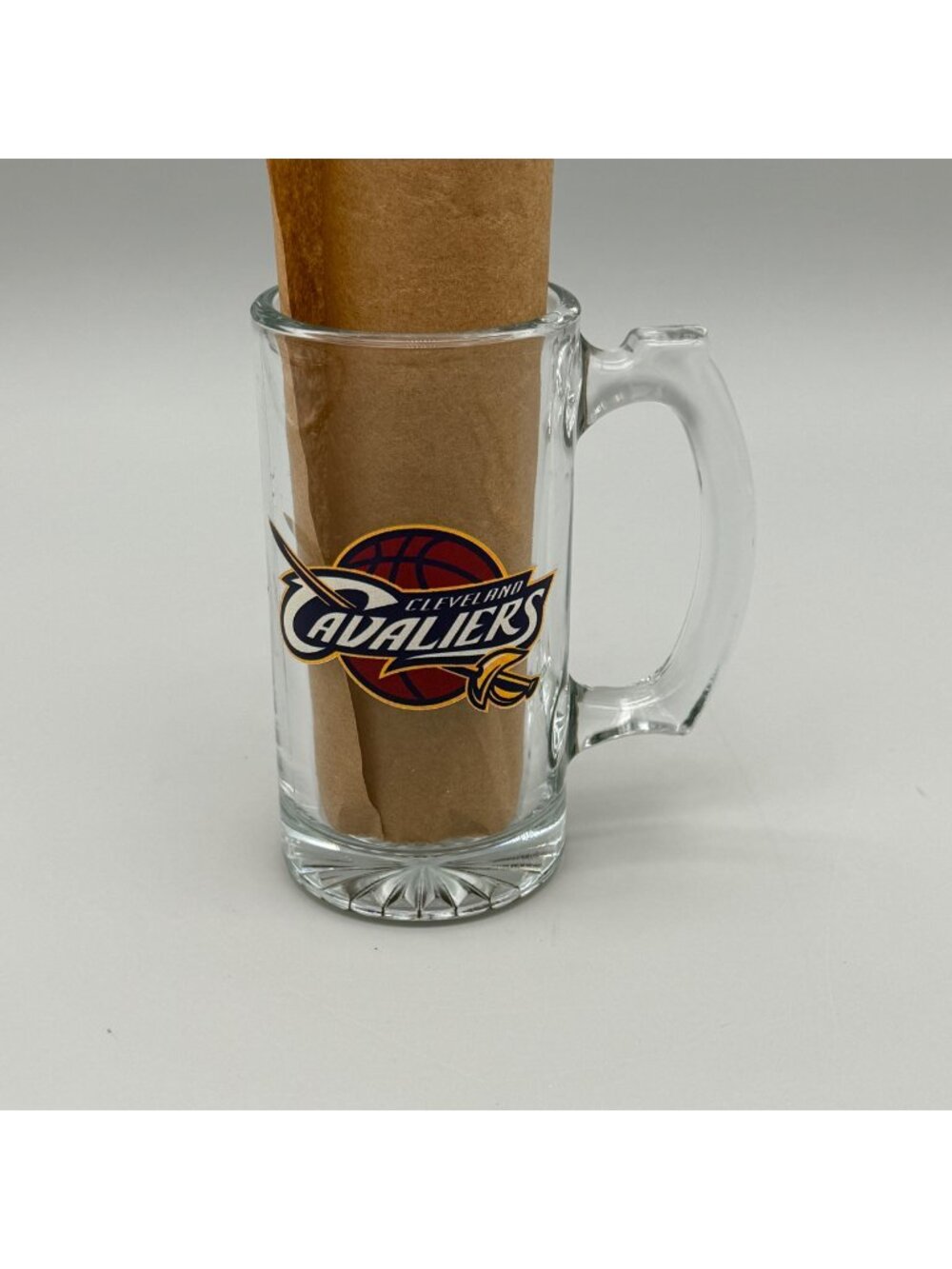 Cleveland Cavaliers Logo Glass Beer Mug 5.5 Inch Tall NBA Basketball Fan